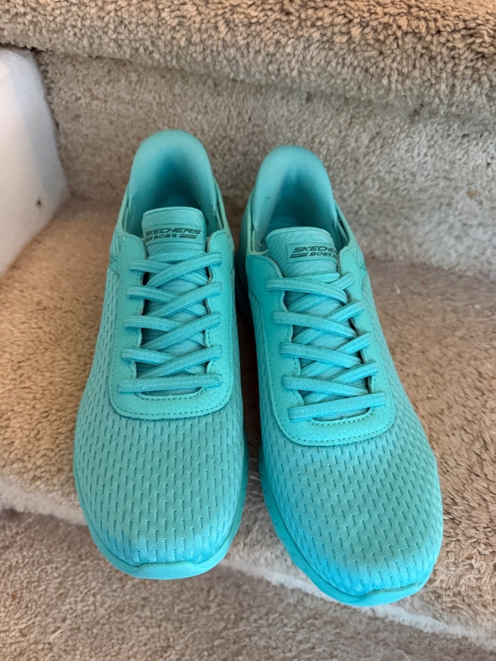 Sketchers Woman’s go walk slip ins … teal blue - Picture 4 of 7